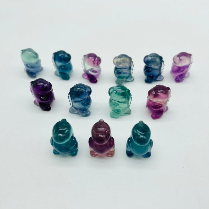 Mini Cute Fluorite Baby Dinosaur Carving Wholesale