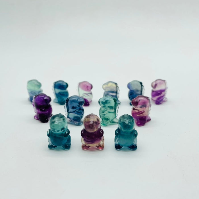 Mini Cute Fluorite Baby Dinosaur Carving Wholesale