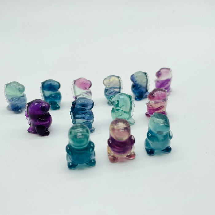 Mini Cute Fluorite Baby Dinosaur Carving Wholesale