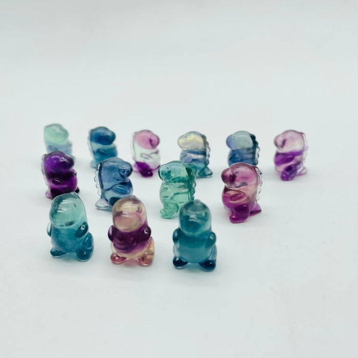 Mini Cute Fluorite Baby Dinosaur Carving Wholesale