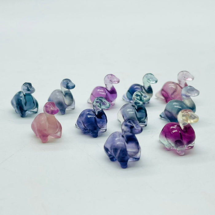 Mini Fluorite Dinosaur Carving Wholesale