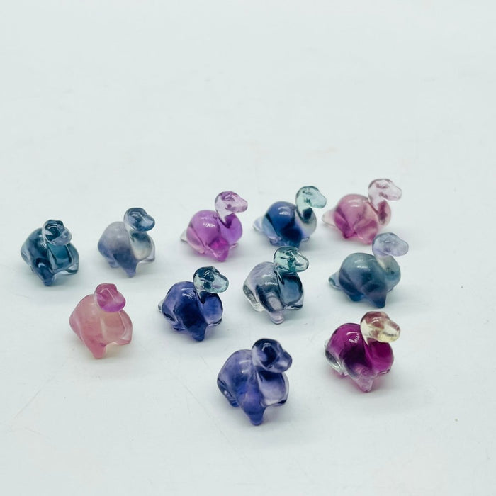 Mini Fluorite Dinosaur Carving Wholesale