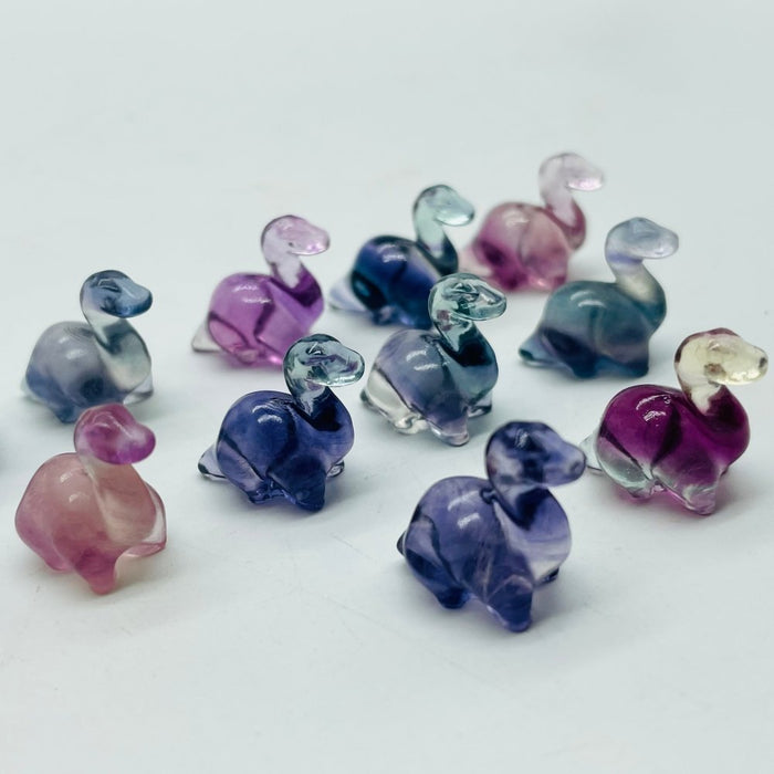 Mini Fluorite Dinosaur Carving Wholesale