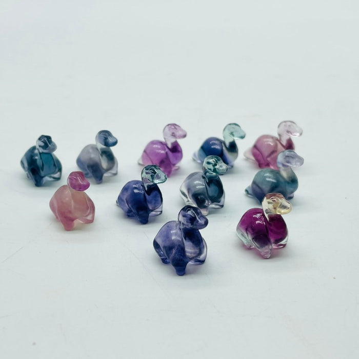 Mini Fluorite Dinosaur Carving Wholesale