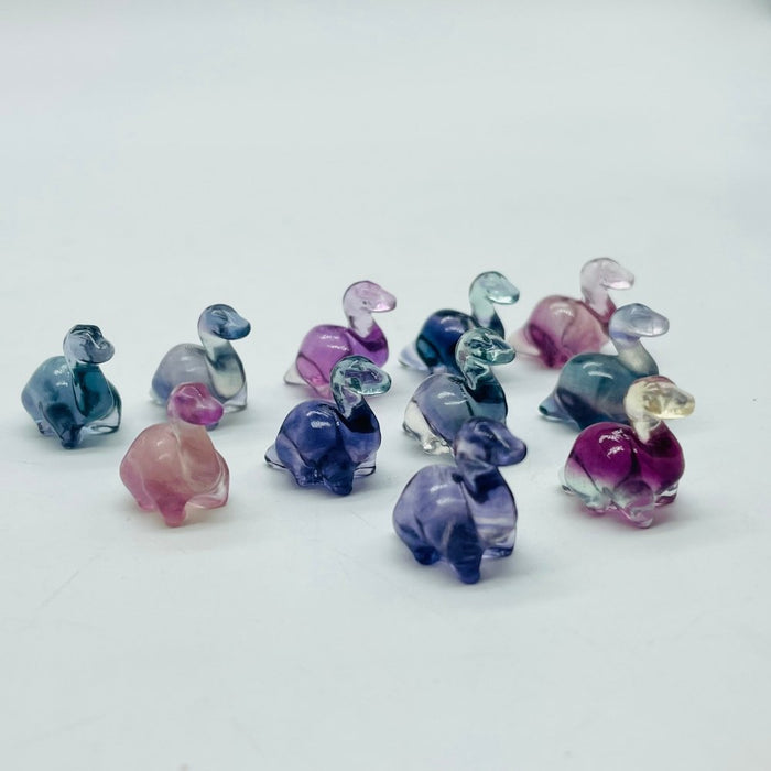 Mini Fluorite Dinosaur Carving Wholesale