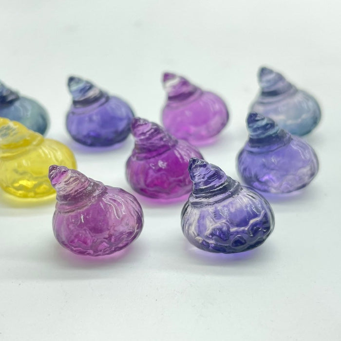 Mini Fluorite Pumpkin With Wizard Hat Carving Wholesale