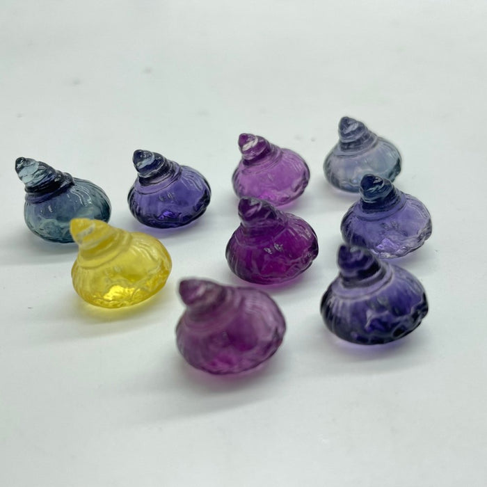 Mini Fluorite Pumpkin With Wizard Hat Carving Wholesale