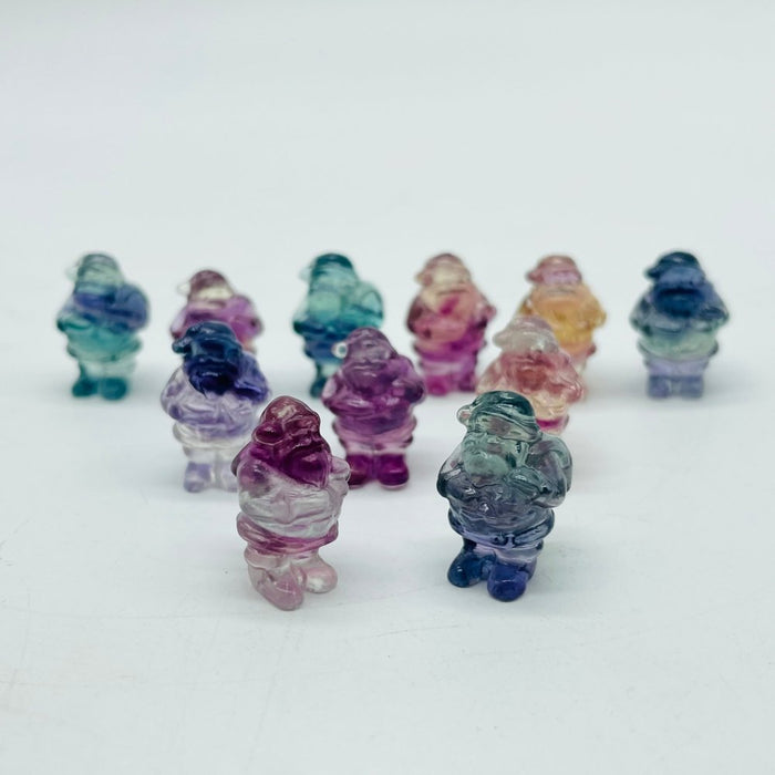 Mini Fluorite Santa Claus Carving Wholesale