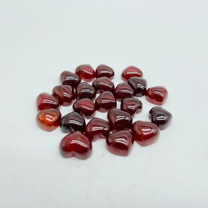 Mini Garnet Heart High Quality Transparent Garnet DIY Pendant Wholesale