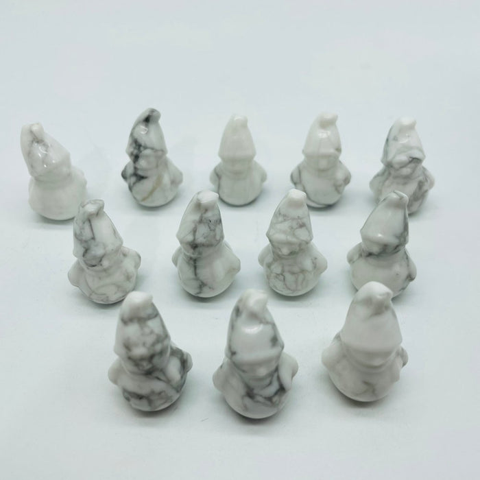 Howlite Snowman Carving Wholesale