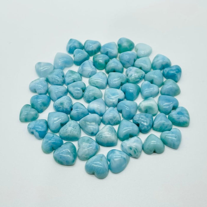 Mini Larimar Heart DIY Pendant Wholesale