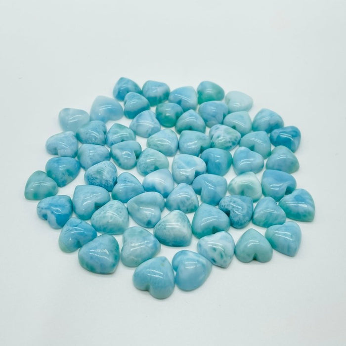 Mini Larimar Heart DIY Pendant Wholesale