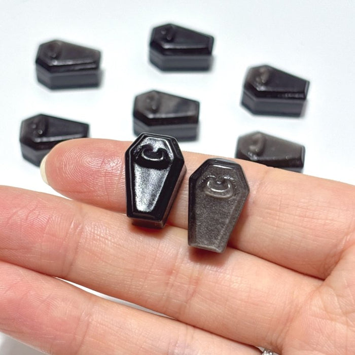 Mini Obsidian Coffin Carving Wholesale