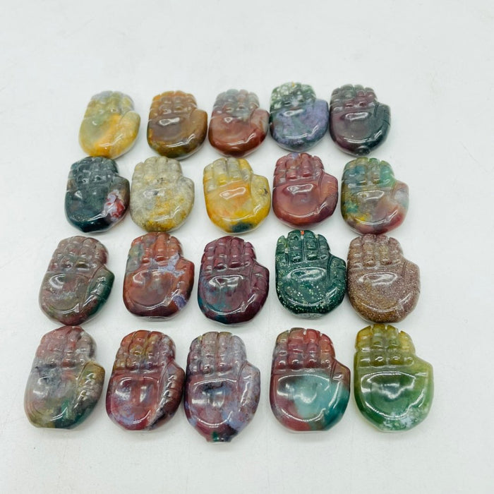 Mini Ocean Jasper Buddha Hand Wholesale