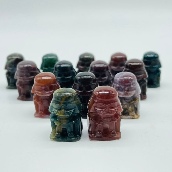 Mini Ocean Jasper Darth Vader Carving Wholesale