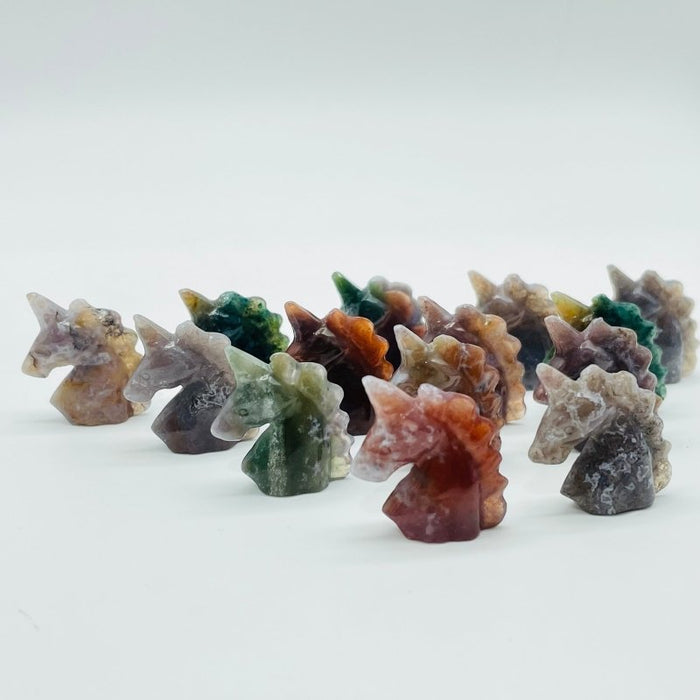 Mini Ocean Jasper Unicorn Carving Wholesale