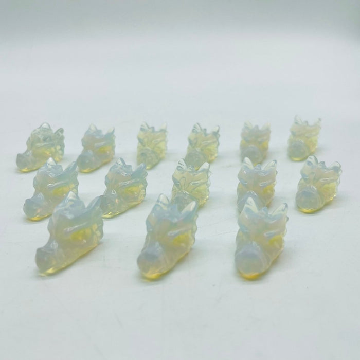 Mini Opalite Dragon Head Carving Wholesale