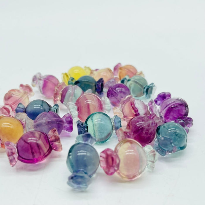 Mini Rainbow Fluorite Halloween Candy Carving Wholesale