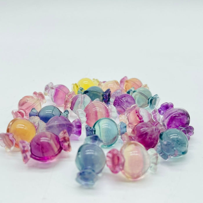 Mini Rainbow Fluorite Halloween Candy Carving Wholesale