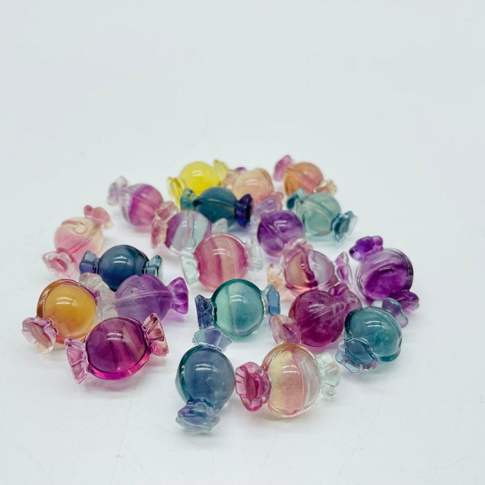 Mini Rainbow Fluorite Halloween Candy Carving Wholesale