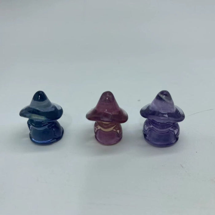 Mini Rainbow Fluorite Halloween Little Witch Wholesale