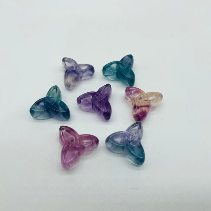 Mini Rainbow Fluorite Triangle Circle Wholesale