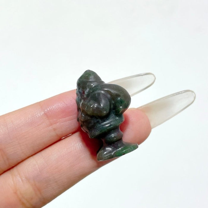Mini Santa Claus Carving Wholesale Green Aventurine Ocean Jasper
