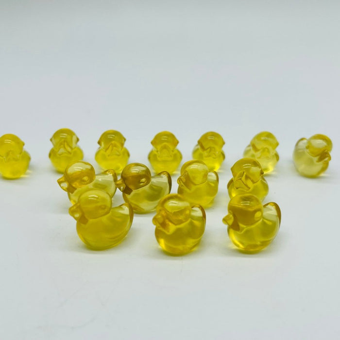 Mini Yellow Fluorite Duck Carving Wholesale