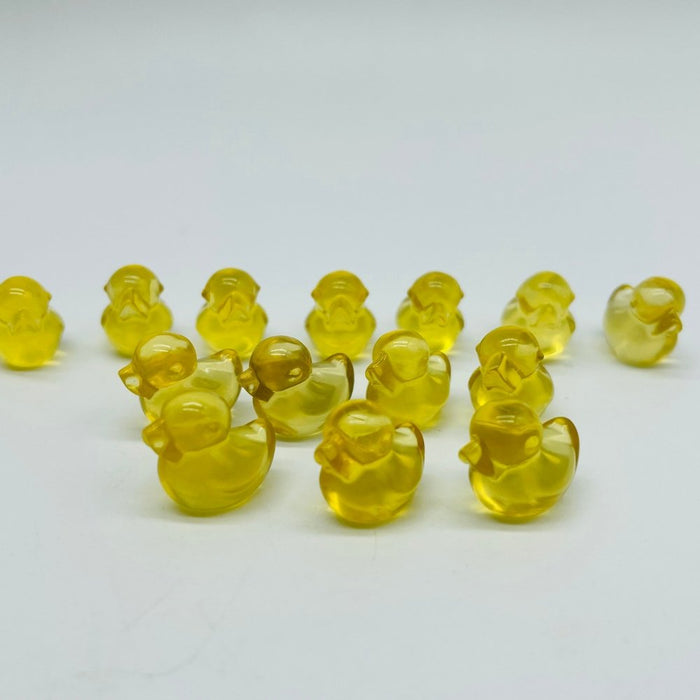 Mini Yellow Fluorite Duck Carving Wholesale