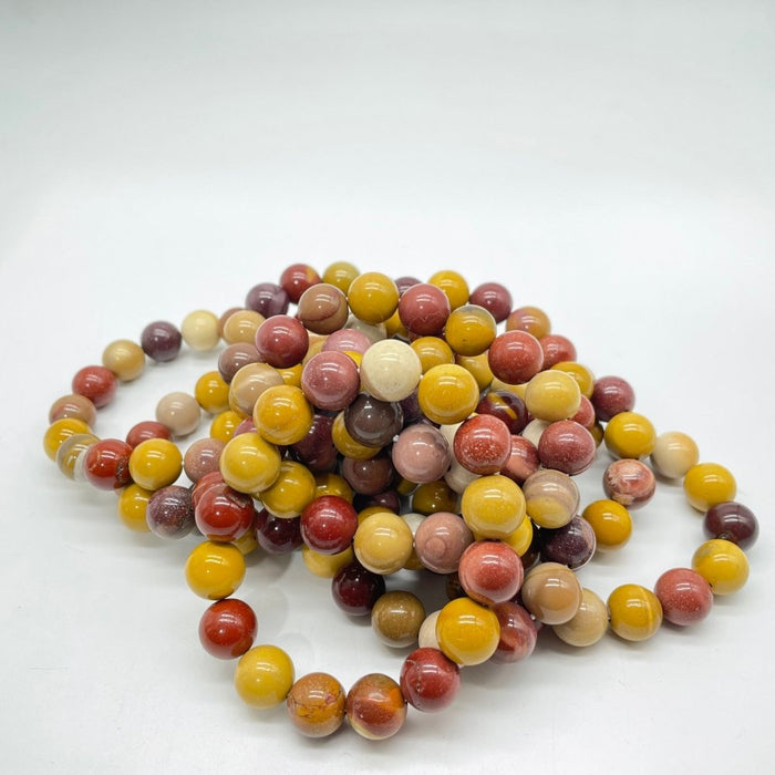 12mm Natural Mookaite Jasper Gemstone Bracelet Wholesale
