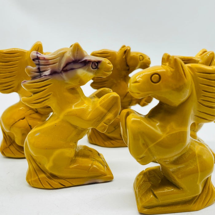 Mookaite Stand Horse Carving Animals Wholesale