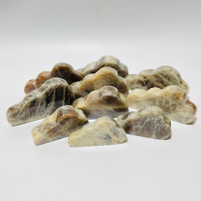 Moonstone Mixed Sunstone Cloud Carving Wholesale