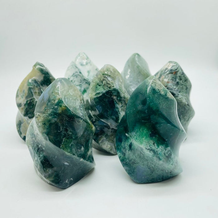 Moss Agate Flame Wholesale