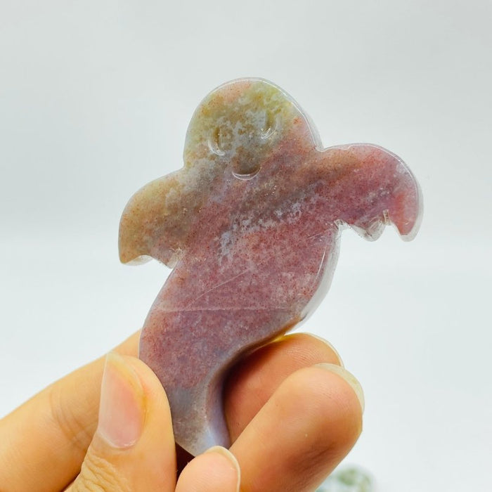 Moss Agate Ghost Carving Crystals Wholesale