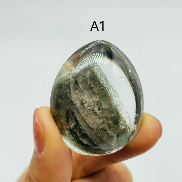 Mountain Shape Inclusion Garden Quartz Lodolite For Jewelry Making DIY Pendant