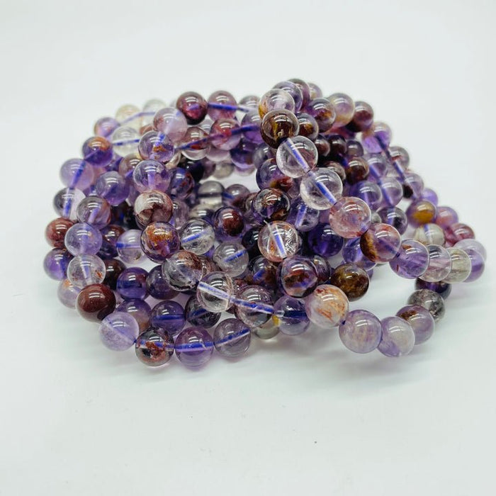 Natural Amethyst Mixed Garden Quartz Lodolite Bracelets Wholesale