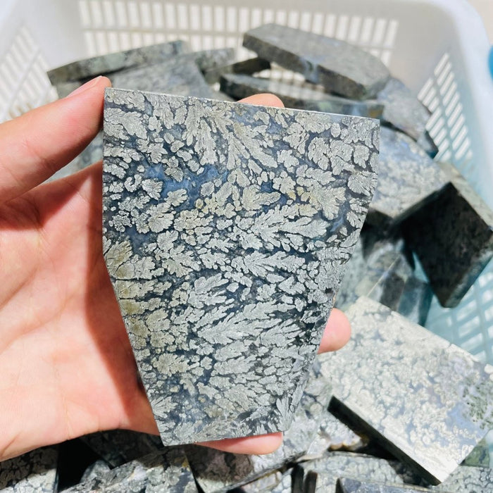 Natural Free Form Pyrite Flowers Symbiosis Mixed Agate Slab Wholesale