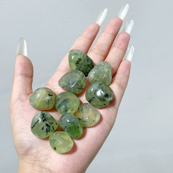 Natural Green Prehnite Tumbled Wholesale