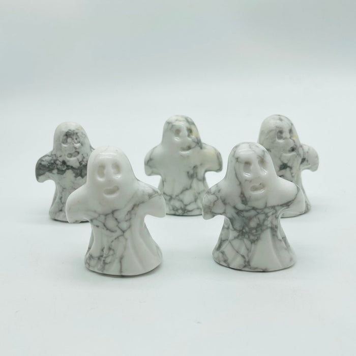 Natural Howlite Ghost Halloween Carving Wholesale