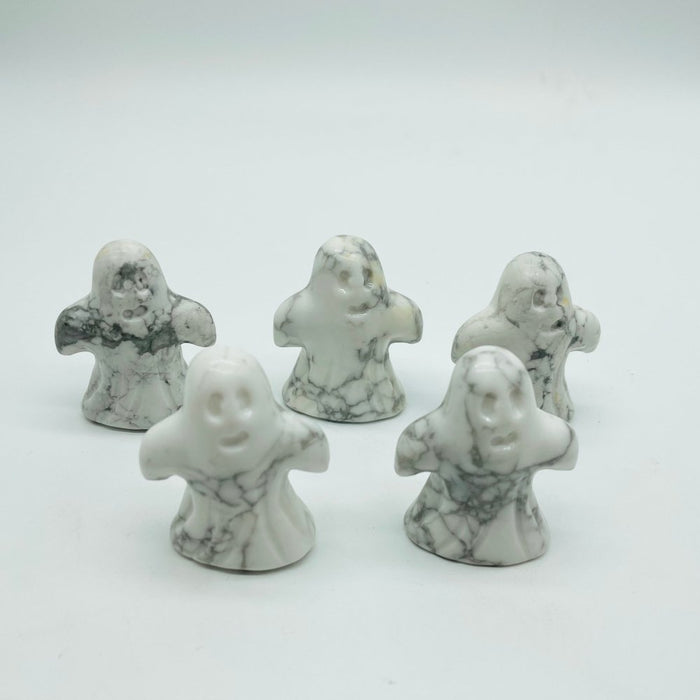 Natural Howlite Ghost Halloween Carving Wholesale