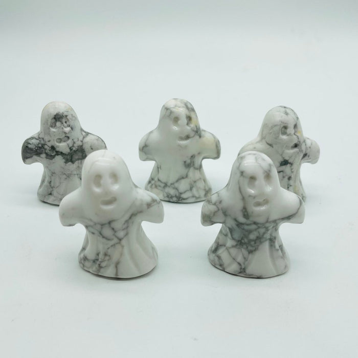 Natural Howlite Ghost Halloween Carving Wholesale
