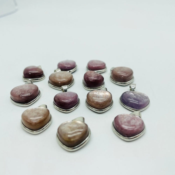 Natural Lepidolite Pendant Charm Wholesale