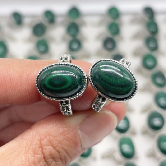 Natural Malachite Ring Crystal Wholesale
