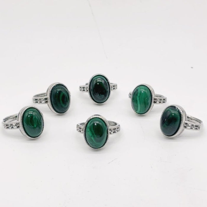 Natural Malachite Ring Crystal Wholesale