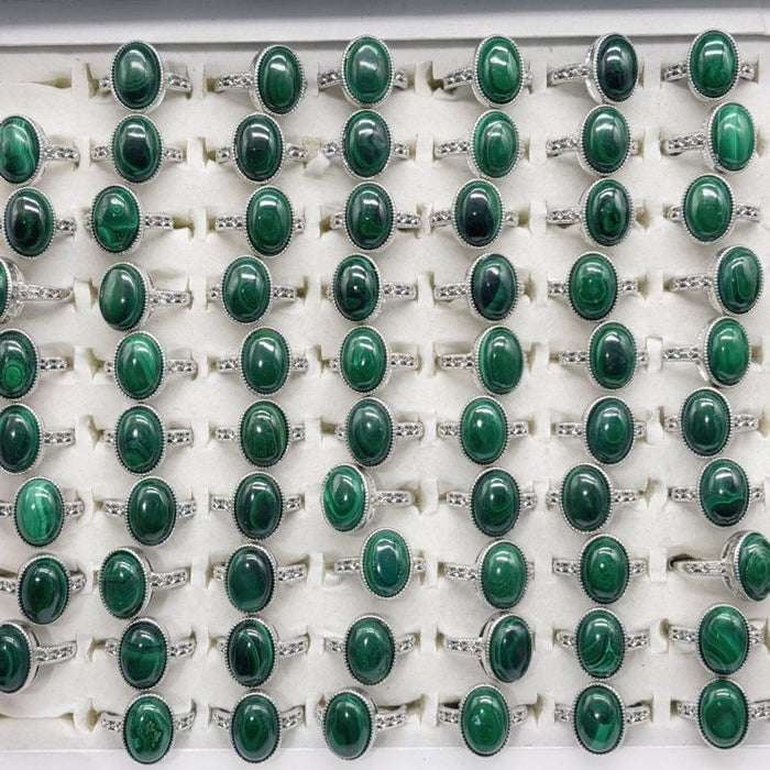 Natural Malachite Ring Crystal Wholesale