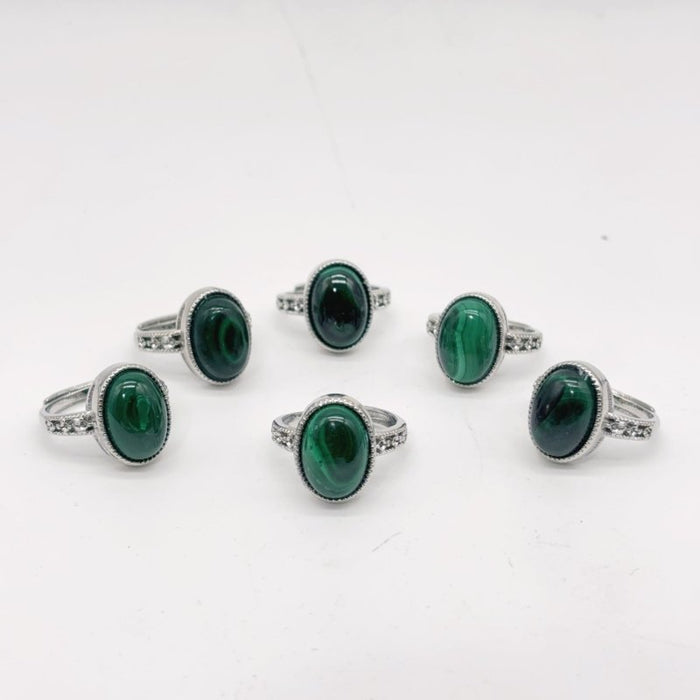 Natural Malachite Ring Crystal Wholesale