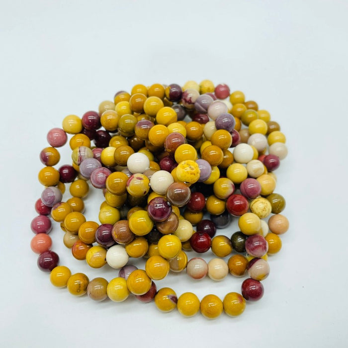 8mm Natural Mookaite Jasper Bracelet Crystal Wholesale