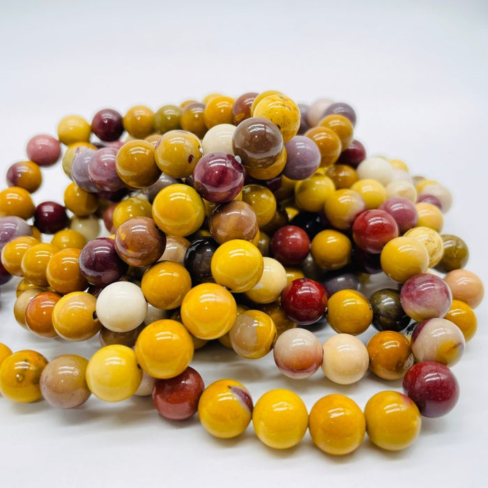 8mm Natural Mookaite Jasper Bracelet Crystal Wholesale