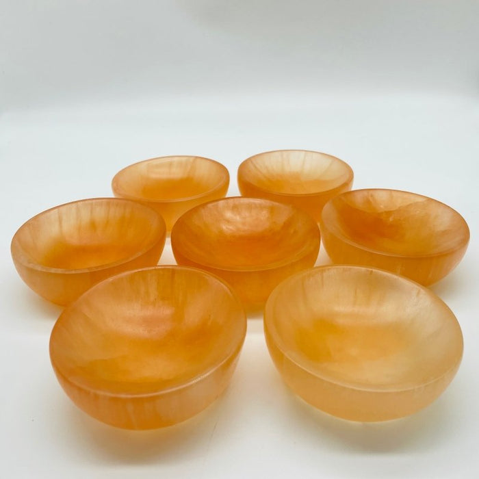 Natural Orange Selenite Bowl Wholesale