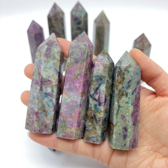 Natural Ruby In Kyanite Tower Points Crystal Wholesale